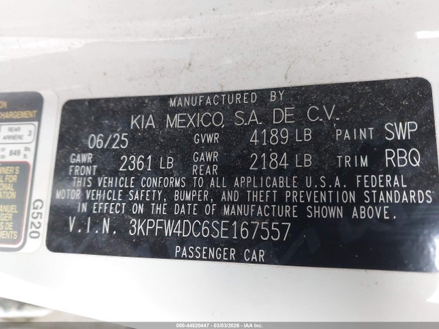 2025 KIA K4 GT-LINE TURBO photo 9