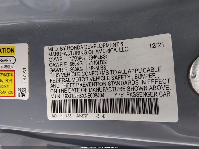 HONDA CIVIC SPORT - 9