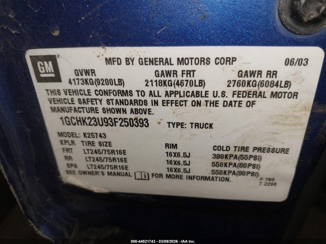 CHEVROLET SILVERADO 2500HD LS - 9