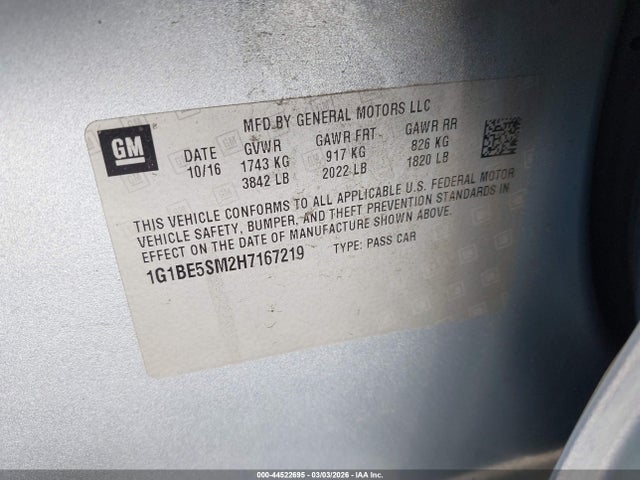 CHEVROLET CRUZE LT AUTO - 9