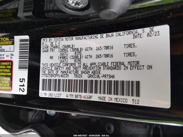 2023 Toyota TACOMA TRD OFF ROAD 照片 9