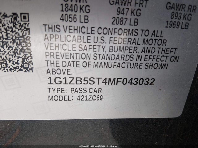 CHEVROLET MALIBU FWD LS - 9