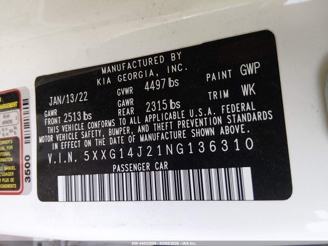 KIA K5 LXS - 9