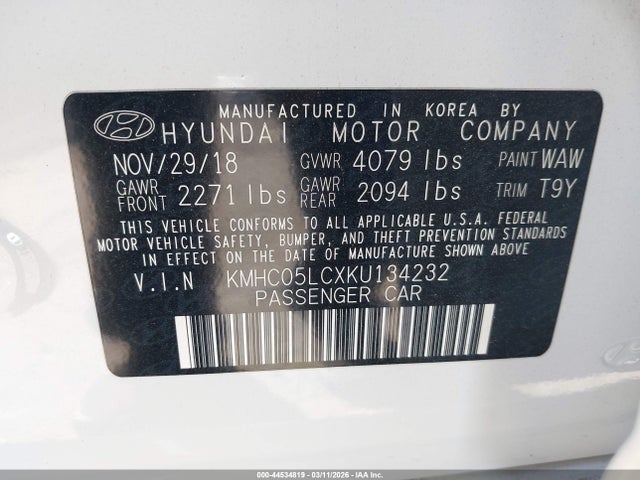 HYUNDAI IONIQ HYBRID LIMITED - 9