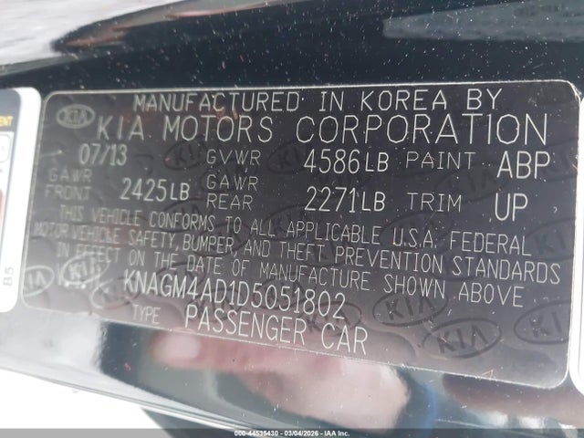 KIA OPTIMA HYBRID EX - 9