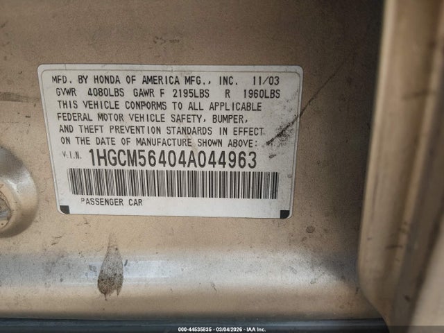 HONDA ACCORD 2.4 LX - 9