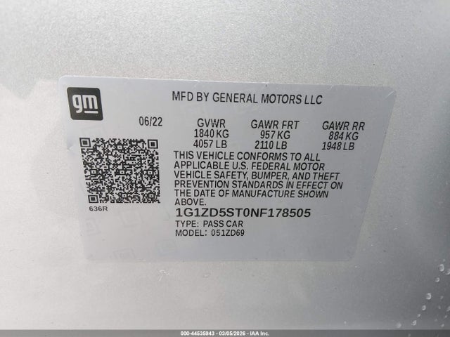 CHEVROLET MALIBU FWD LT - 9