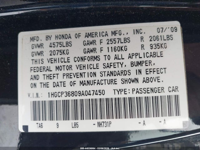 HONDA ACCORD 3.5 EX-L - 9