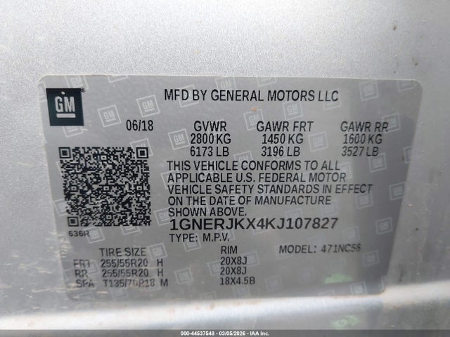2019 CHEVROLET TRAVERSE RS 9