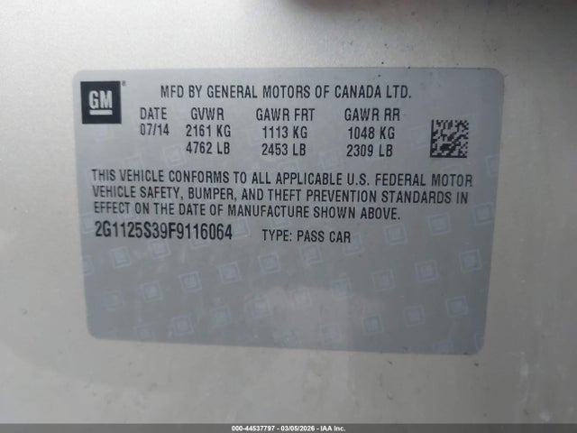 CHEVROLET IMPALA 2LT - 9