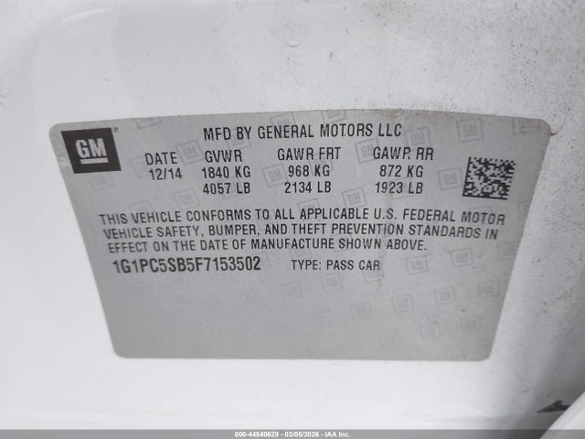 CHEVROLET CRUZE 1LT AUTO - 9