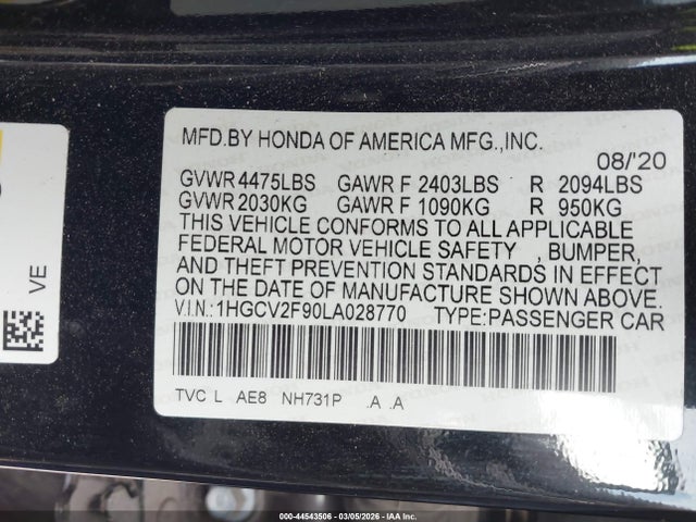 HONDA ACCORD TOURING - 9