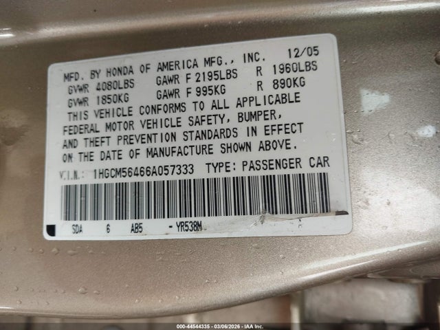 HONDA ACCORD 2.4 LX - 9