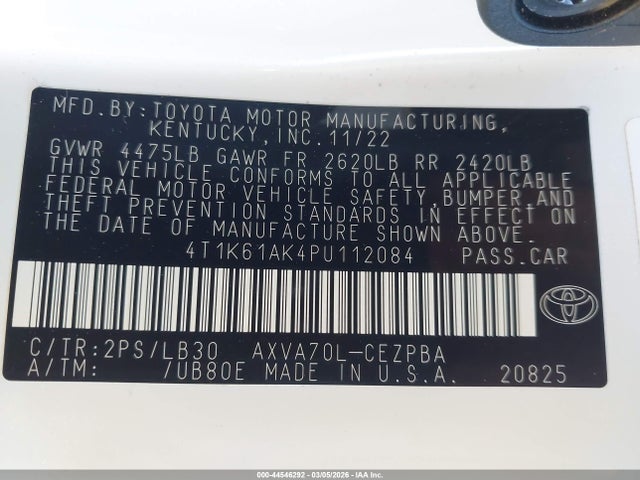 2023 Toyota CAMRY XSE photo 9