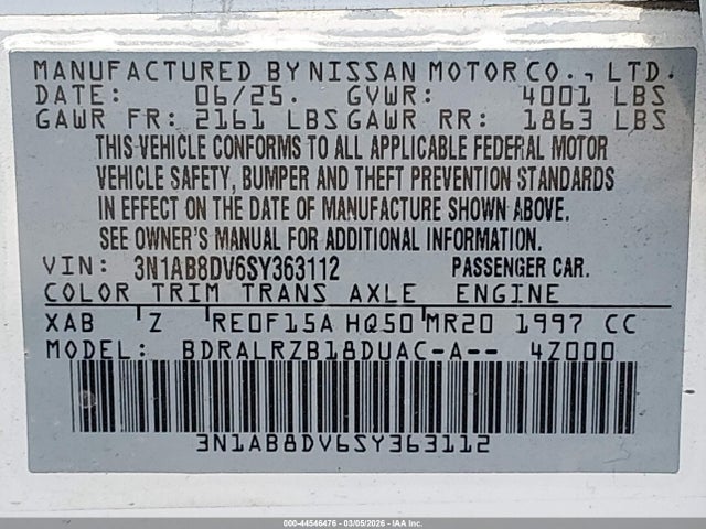 NISSAN SENTRA SR - 9