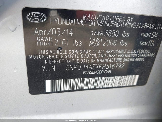 صورة 9 لـ 2014 Hyundai ELANTRA SE