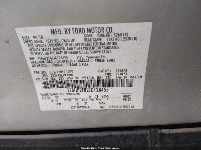 FORD TAURUS LIMITED - 9