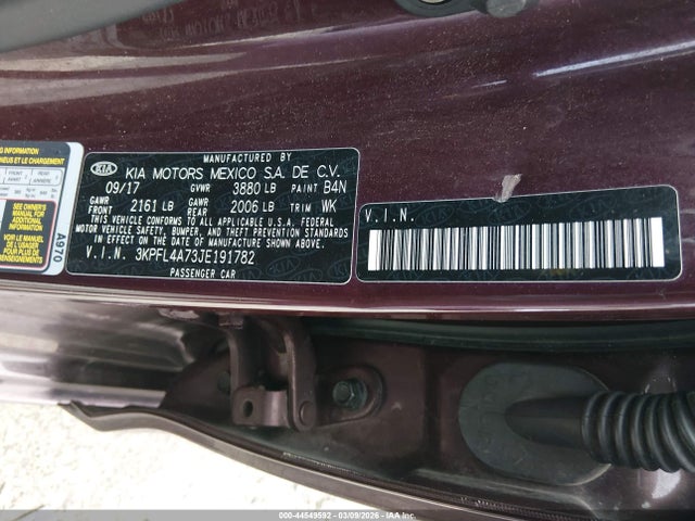 2018 KIA FORTE LX 照片 9