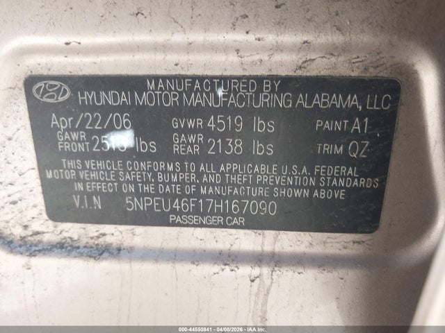 HYUNDAI SONATA LIMITED/SE V6 - 9