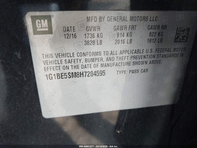 CHEVROLET CRUZE LT AUTO - 9