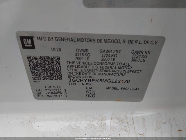 2021 Chevrolet SILVERADO 1500 4WD SHORT BED CUSTOM — фото 9