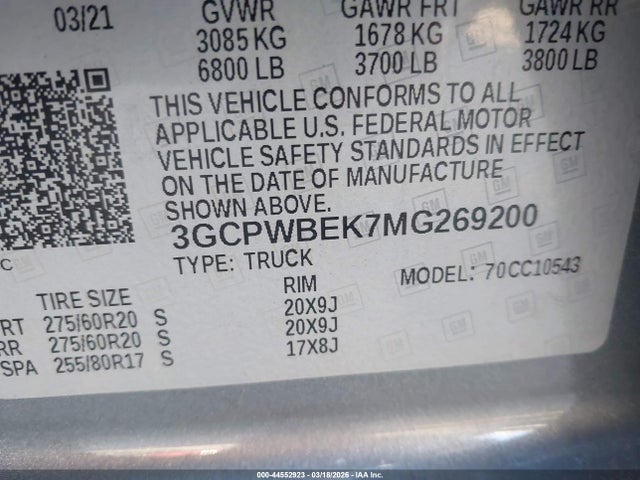 CHEVROLET SILVERADO 1500 2WD SHORT BED CUSTOM - 9