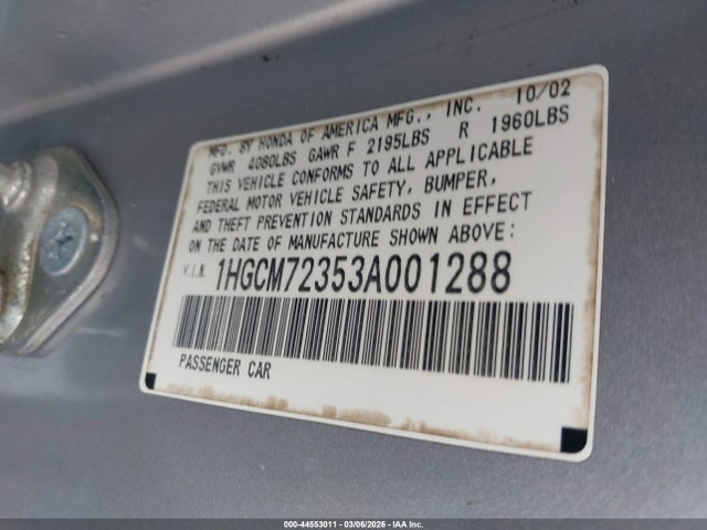 HONDA ACCORD 2.4 LX - 9