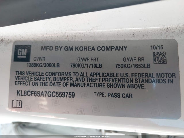 CHEVROLET SPARK 2LT CVT - 9