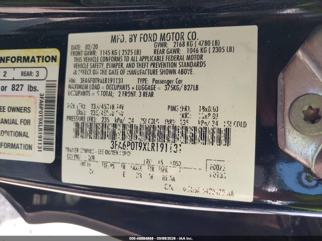2020 FORD FUSION SE 照片 9