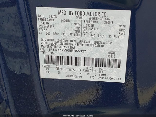 FORD F-150 FX2/STX/XL/XLT - 9