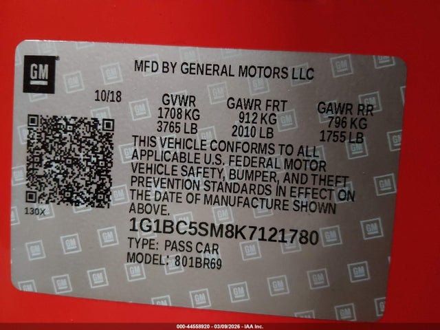 CHEVROLET CRUZE LS - 9