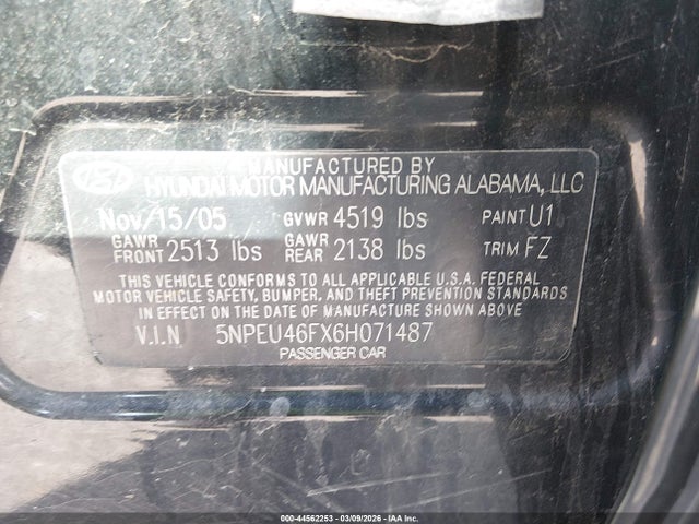 HYUNDAI SONATA GLS V6/LX V6 - 9