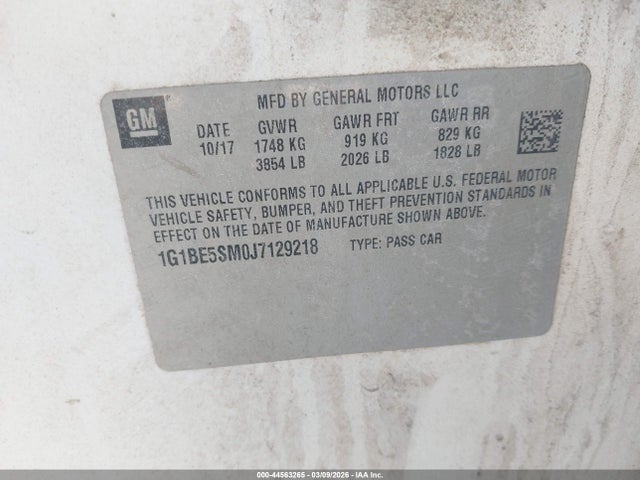 CHEVROLET CRUZE LT AUTO - 9