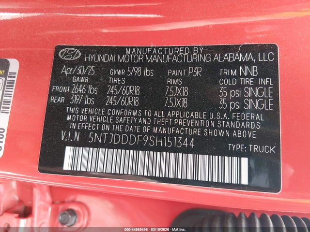 HYUNDAI SANTA CRUZ XRT - 9