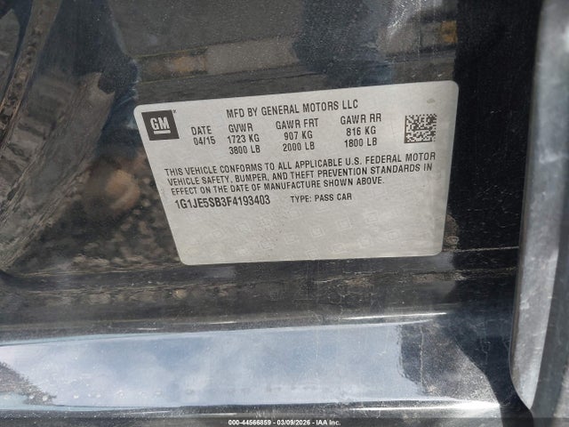 CHEVROLET SONIC LTZ AUTO - 9