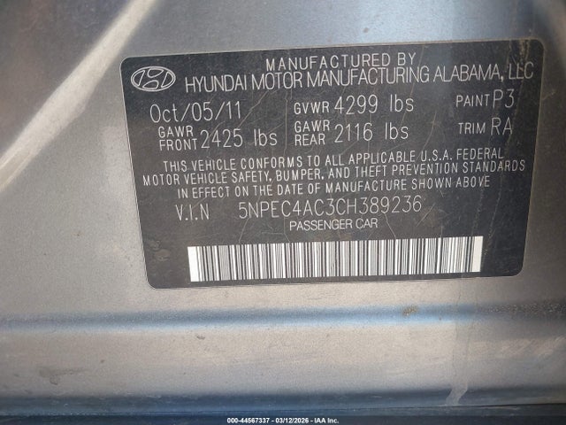 HYUNDAI SONATA LIMITED - 9