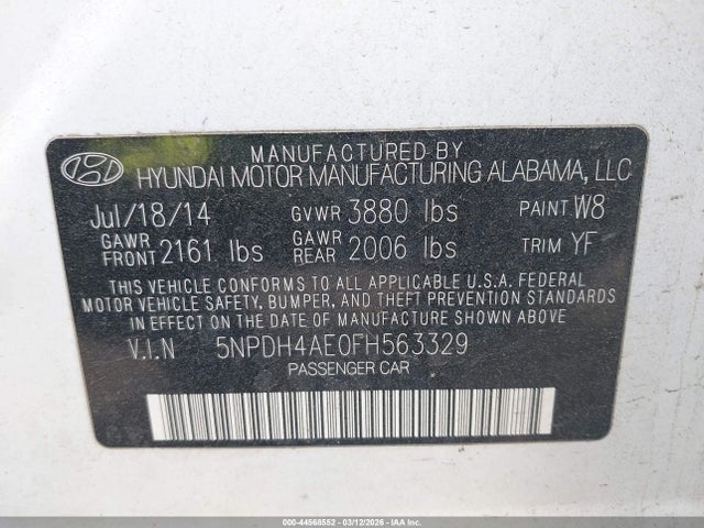 HYUNDAI ELANTRA SE - 9