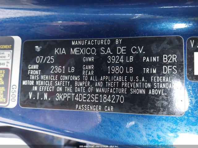 2025 KIA K4 LXS 照片 9