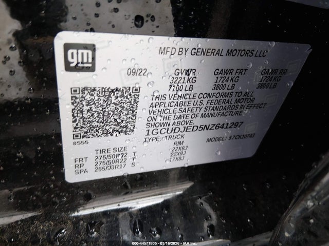 CHEVROLET SILVERADO 1500 4WD STANDARD BED HIGH COUNTRY - 9