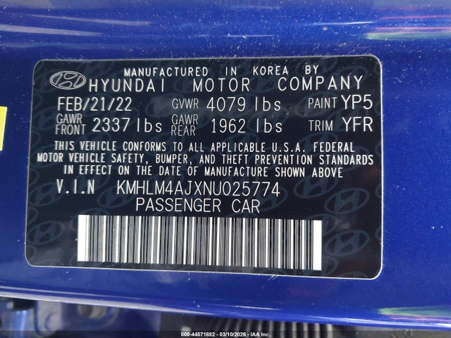 HYUNDAI ELANTRA HYBRID BLUE - 9