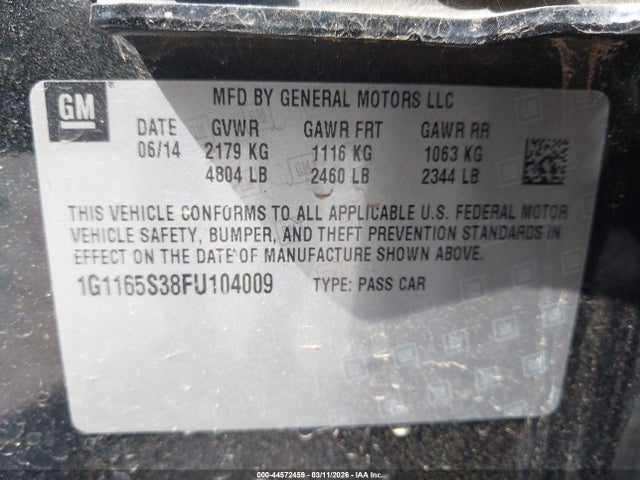 CHEVROLET IMPALA 2LZ - 9