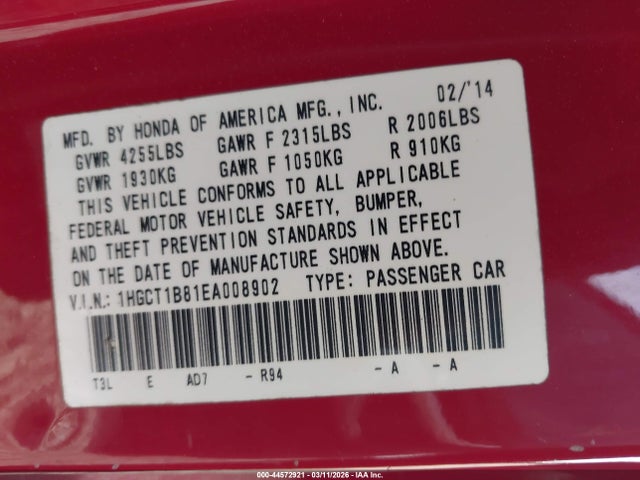 HONDA ACCORD EX-L - 9