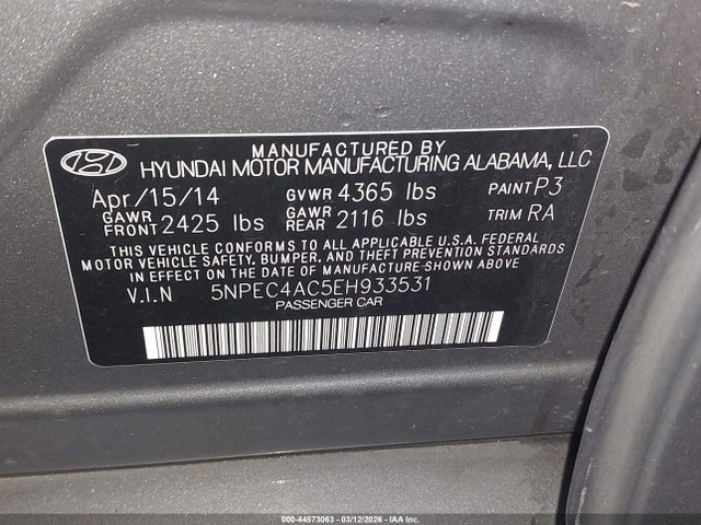 HYUNDAI SONATA LIMITED - 9