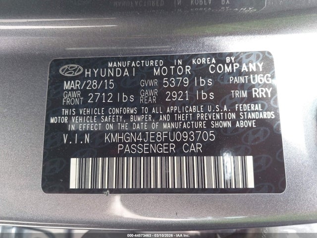 HYUNDAI GENESIS 3.8 - 9