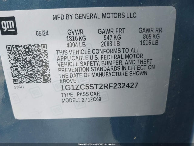 CHEVROLET MALIBU FWD 1FL - 9