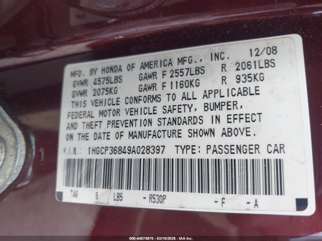 HONDA ACCORD 3.5 EX-L - 9