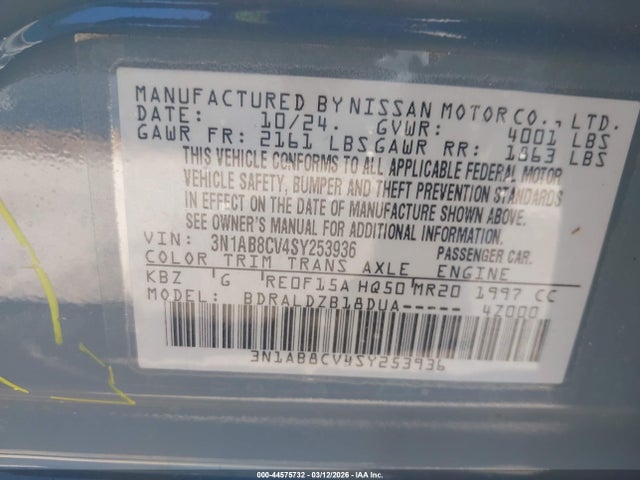 NISSAN SENTRA SV - 9
