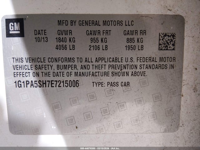 2014 Chevrolet CRUZE LS AUTO 照片 9