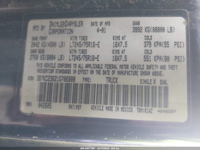 DODGE RAM 2500 ST - 9