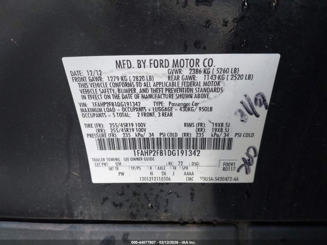 FORD TAURUS LIMITED - 9